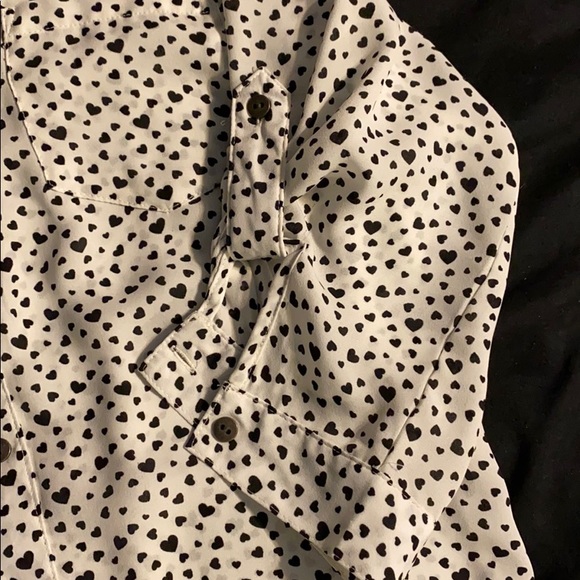Bongo Heart Button Up Blouse - Picture 2 of 4